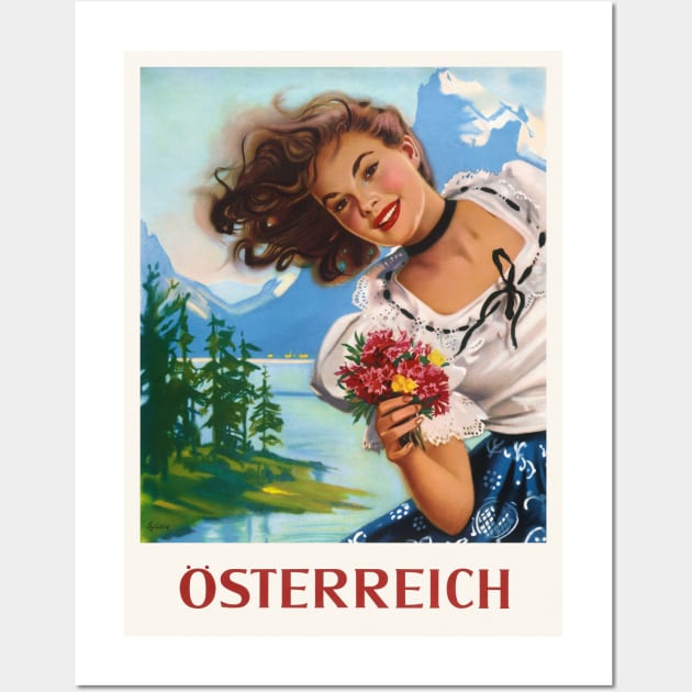 Austria Vintage Poster Wall Art by vintagetreasure